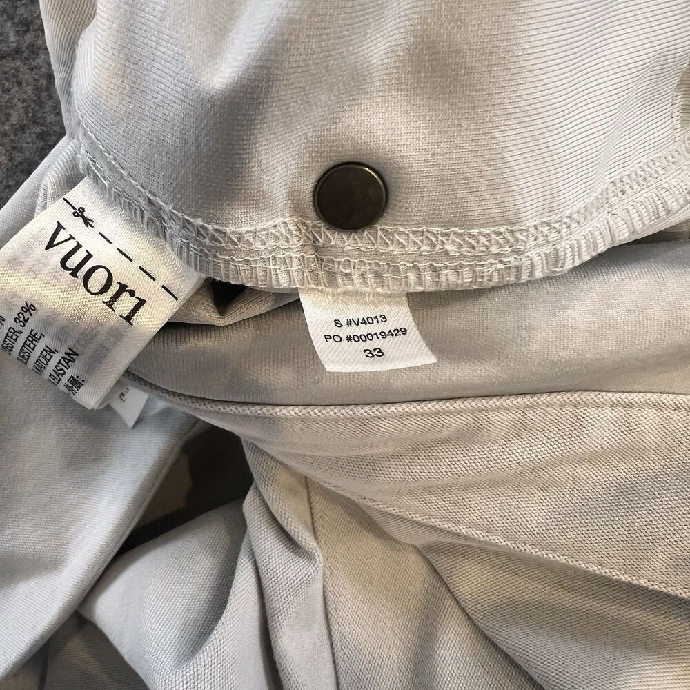 Vuori Mens Meta Canvas Utility Pants Size 33 Winter Grey - Picture 9 of 12